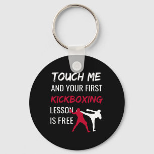 Funny Kickboxing Kick Boxing Sensei T Shirt Gift Key Ring