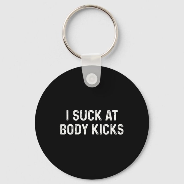 Funny Kickboxing Muay Thai Body Kicks  Key Ring (Front)