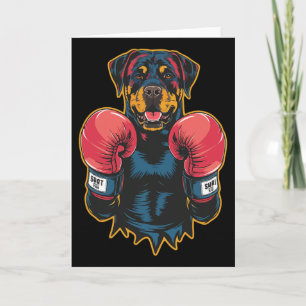Funny Kickboxing Or Boxing Boxer Labrador Retrieve Card