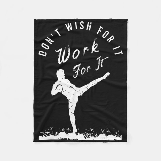 Funny Kickboxing Outfit For A Kickboxer _3  Fleece Blanket (Front)