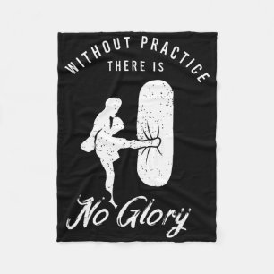 Funny Kickboxing Outfit For A Kickboxer _4 Fleece Blanket