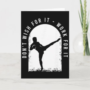 Funny Kickboxing Outfit For A Kickboxer Card