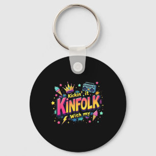 Funny Kickin' It With My Kinfolk Family Reunion Su Key Ring