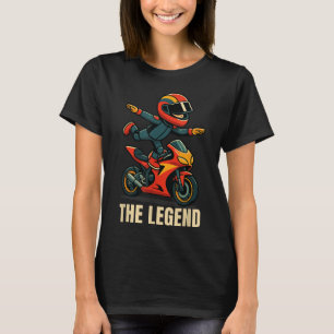 Funny Kid Aura Farming On Motorbike - Funny Indone T-Shirt