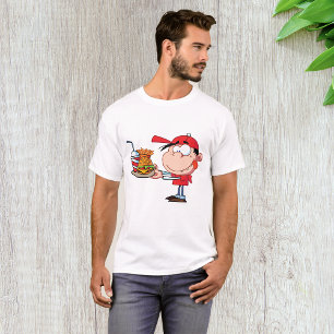 Funny Kid Fast Food Lover Burger, Fries and Drink T-Shirt
