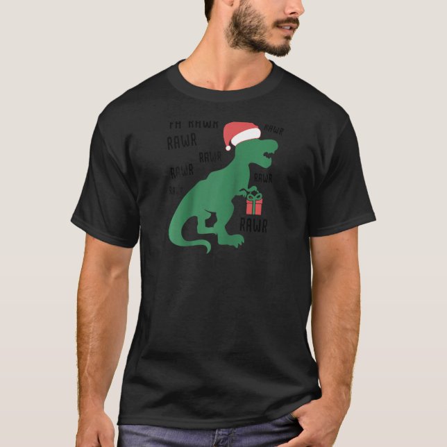 Funny Kid Tee Dinosaur Fa Ra Ra Rawr Rawr Christma (Front)