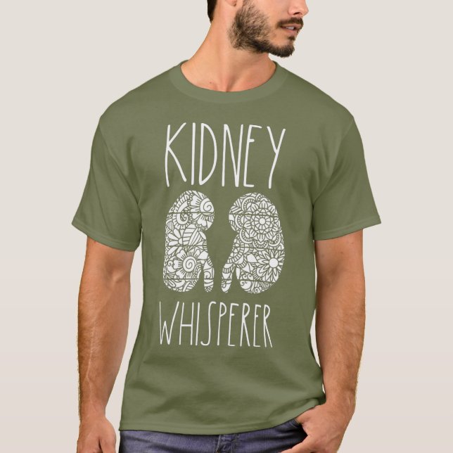 Funny Kidney Doctor Gifts Nephrology Nurse Tech T-Shirt (Front)