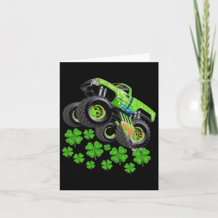 Funny Kids Boys St Patricks Day Toddler Lucky Mons Card