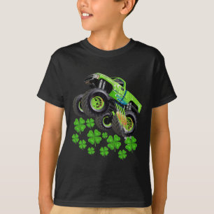 Funny Kids Boys St Patricks Day Toddler Lucky Mons T-Shirt