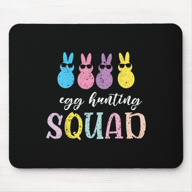 Funny Kids Byby Egg Hunting Squad  Mouse Pad (Front)