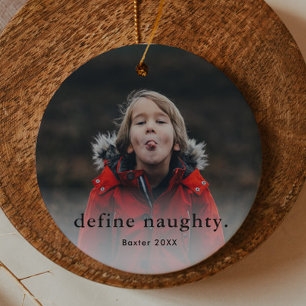 Funny Kids Family 2 Photo Christmas Metal Tree Decoration