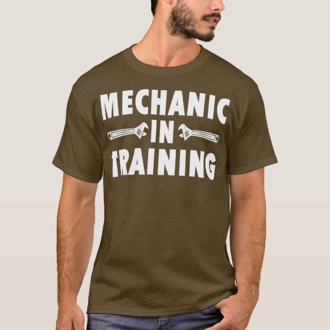 Funny Kids Mechanic in Training Future Repairman T-Shirt (Front)