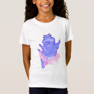 Funny Kids T-Shirt Ballerina Hippo Ballet Dancer
