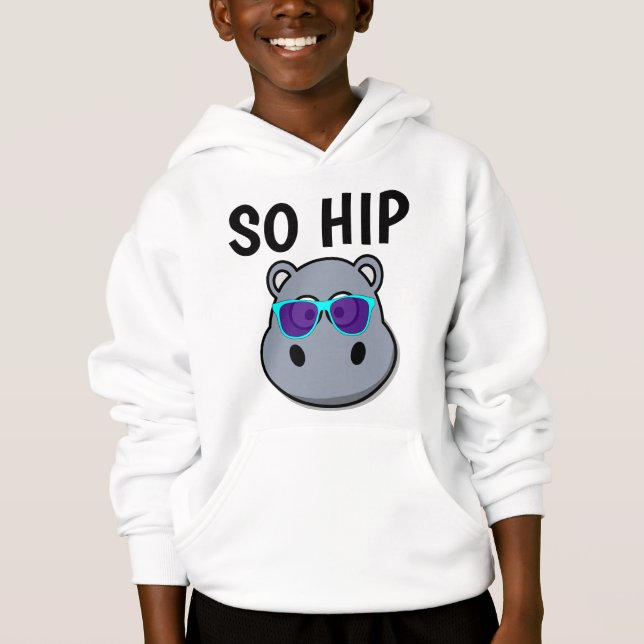 FUNNY KIDS T-Shirts, SO HIP HIPPO (Front)