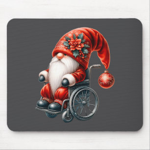 Funny Kids Wheelchair Santa Graphic For Men Christ Mouse Pad