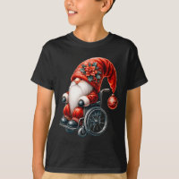 Funny Kids Wheelchair Santa Graphic For Men Christ