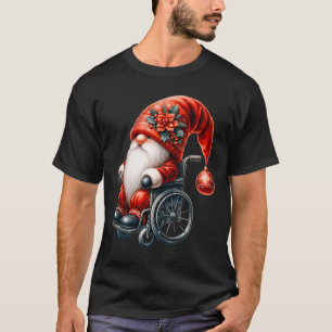 Funny Kids Wheelchair Santa Graphic For Men Christ T-Shirt