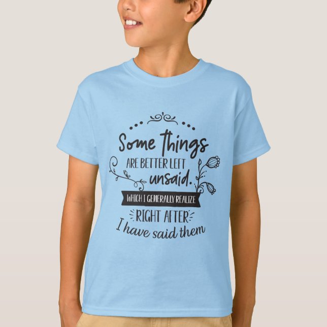 funny kids word art T-Shirt (Front)