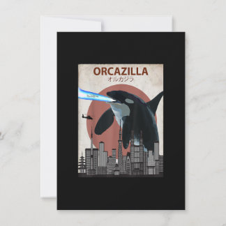 Funny Killer Whale T-Shirt  Orca Lovers Gift Invitation