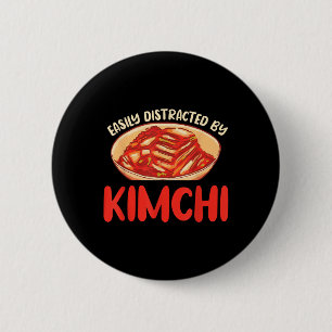 Funny Kimchi Saying Korean Bbq Lovers 6 Cm Round Badge