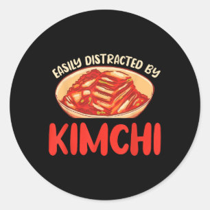 Funny Kimchi Saying Korean Bbq Lovers  Classic Round Sticker