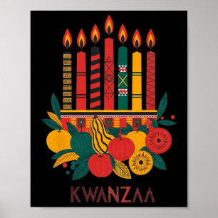 Funny Kinara Seven Candles Kwanzaa Celebration 2  Poster