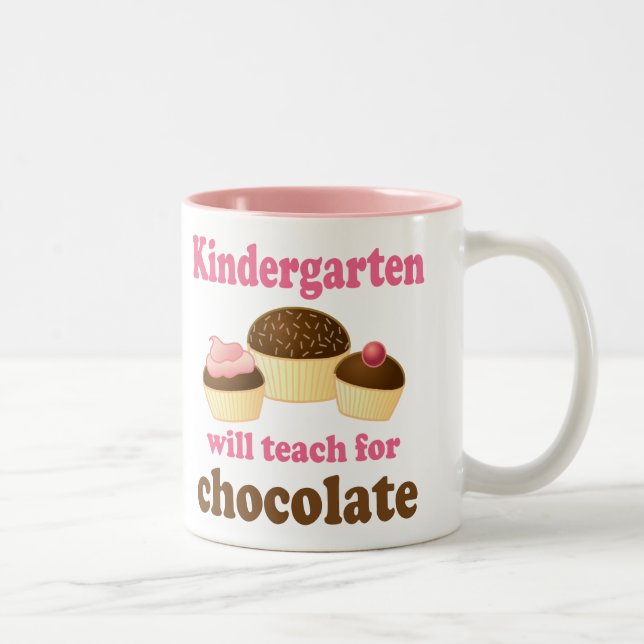 Funny Kindergarten Teacher Mug (Right)
