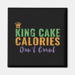 Funny King Cake New Orleans Mardi Gras 2025  Magnet