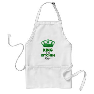 Funny King in the Kitchen Crown Custom Name V2 Standard Apron