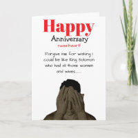 Funny King Solomon of the bible anniversary