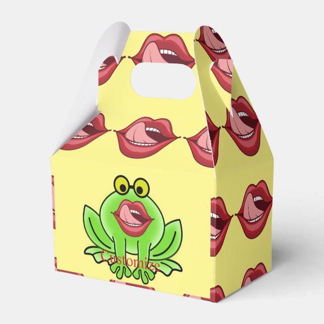 Funny Kiss A Toad Thunder_Cove Favour Box (Front Side)