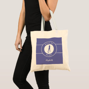 Funny Kiss My Putt Golfer For Her Blue Tote Bag