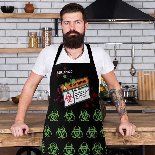 Funny Kitchen Biohazard Gross Apron (Creator Uploaded)