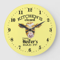 funny Kitchen cow word art