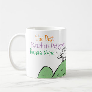 Funny Kitchen Designer Sheep Best Baaa None Coffee Mug
