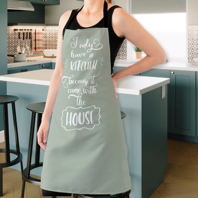 Funny kitchen quote  apron (Creator Uploaded)