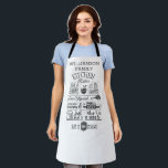 Funny Kitchen Rules Subway Art Personalised  Apron<br><div class="desc">Funny Kitchen Rules Subway Art Personalised Apron</div>