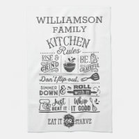 Funny Kitchen Rules Subway Art Personalised