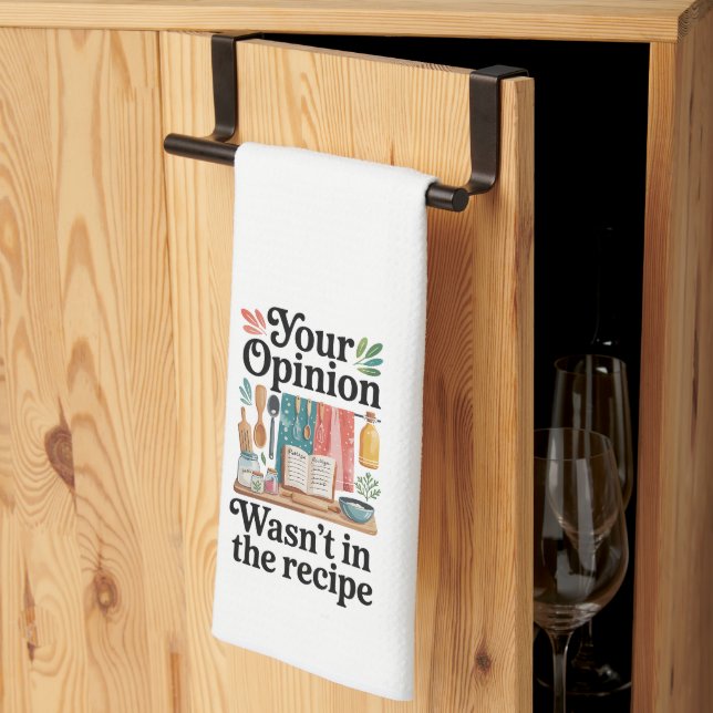 Funny Kitchen Series Design #4 Tea Towel (Thirds Fold)