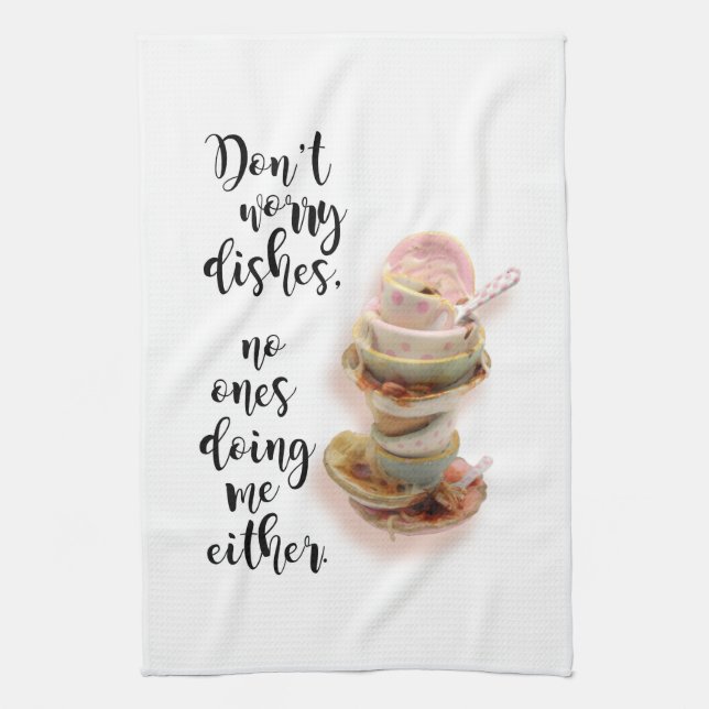 Funny Kitchen Towel for Drying the Dishes (Vertical)