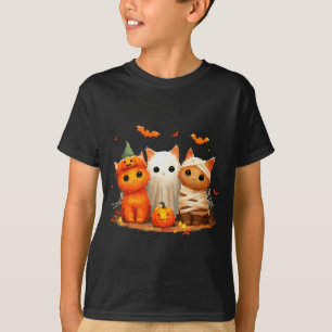 Funny Kitten Witch Y Halloween Pumpkin Cat Hallowe T-Shirt