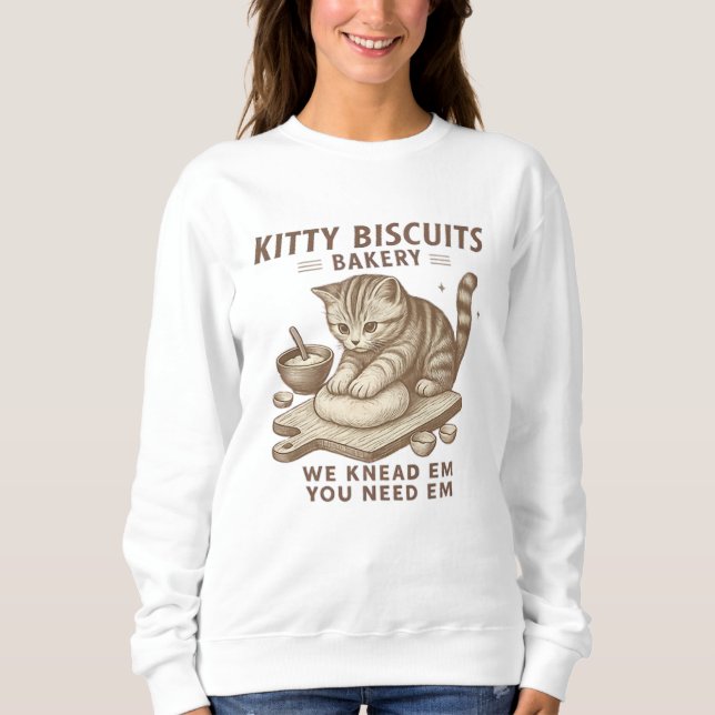 Funny Kitty Biscuits Bakery Shirt (Front)