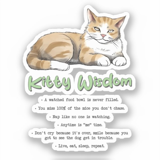 Funny Kitty Wisdom (Front)