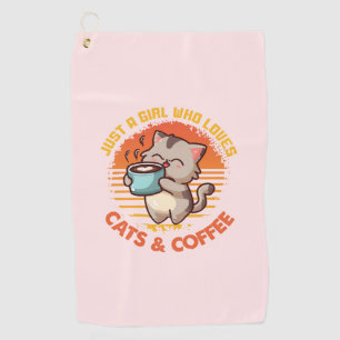 Funny Kitty Wisdom Golf Towel