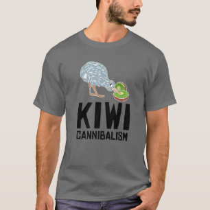 Funny Kiwi Bird Gift Cannibalism For Fruit Lover M T-Shirt