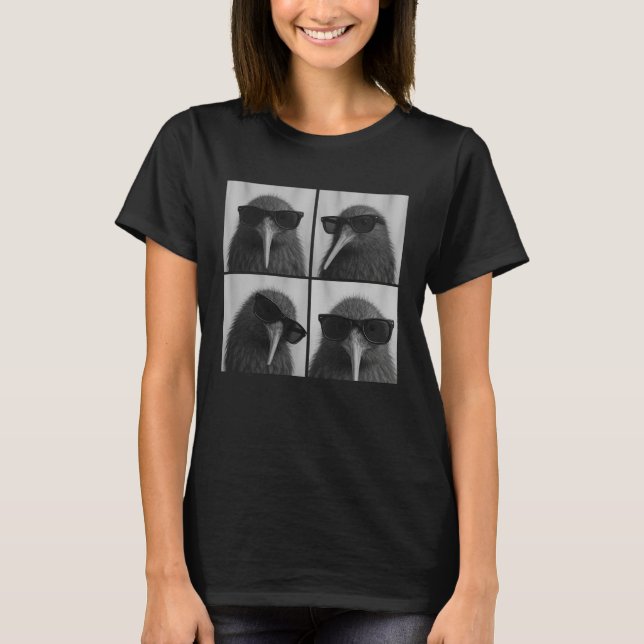 Funny Kiwi Bird Lover Cute New Zealand bird Photo  T-Shirt (Front)