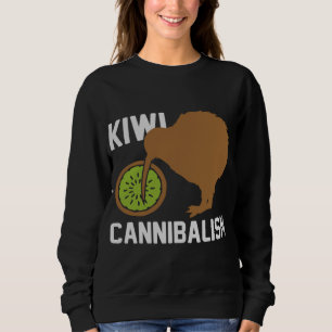 Funny Kiwi Cannibalism Bird Cannibalistic Bird Gif Sweatshirt