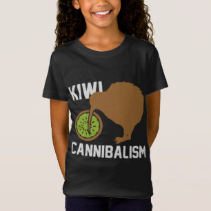 Funny Kiwi Cannibalism Bird Cannibalistic Bird Gif T-Shirt