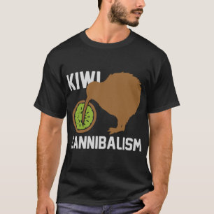 Funny Kiwi Cannibalism Bird Cannibalistic Bird Gif T-Shirt