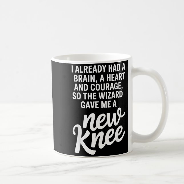 Funny Knee Surgery Art For Men Women Bionic Knee Coffee Mug (Right)